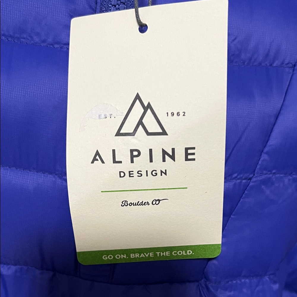 Alpine Women's Vibrant Blue Puffer Jacket - Picture 2 of 10